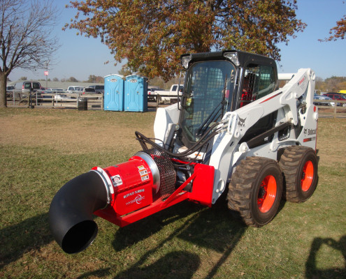 Hydraulic debris leaf blower